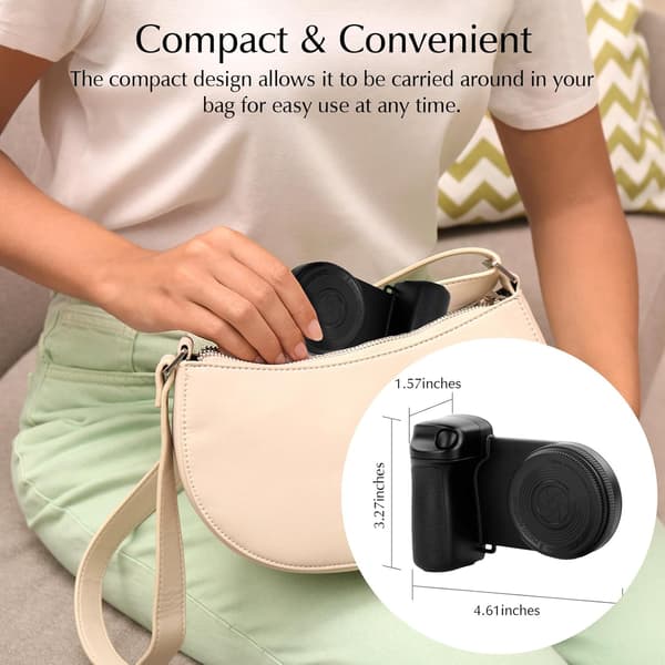 Magnetic Selfie Ring Light, Rechargeable LED Fill Light with Mirror for iPhone, Wireless Bluetooth Remote Control for Video Vlog Photography