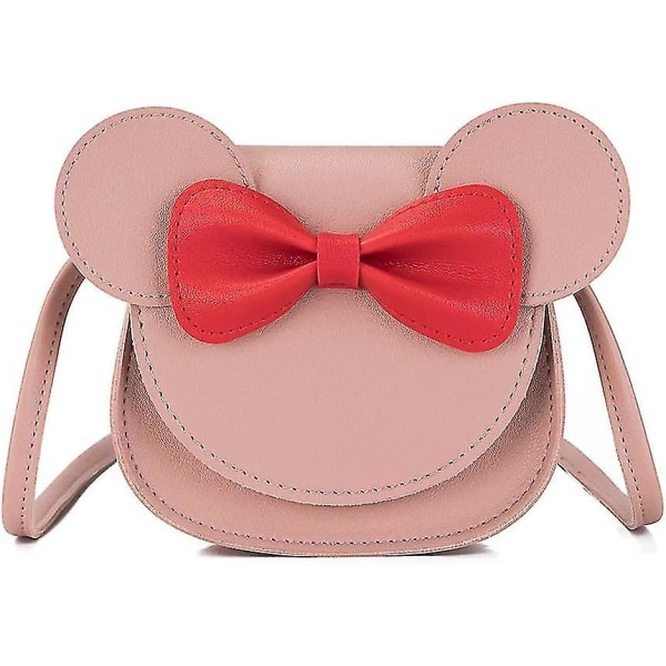 Kids Toddlers Bowknot Crossbody Purse Magnetic Closure Shoulder Bag Satchel Little Girls Purse With Cartoon Ears