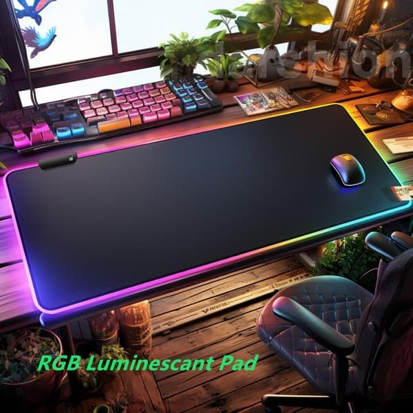 Musematte - Gamingmusematte - Sklisikker gummibase for datamaskintastatur - Svart