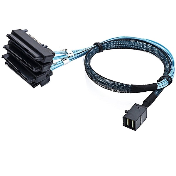 Mini Sas Hd 12g Sff8643 Til 4 Sas 29 Pin Sff8482 Kabelforbindelser Med 15 Pin Sata Strømstik C