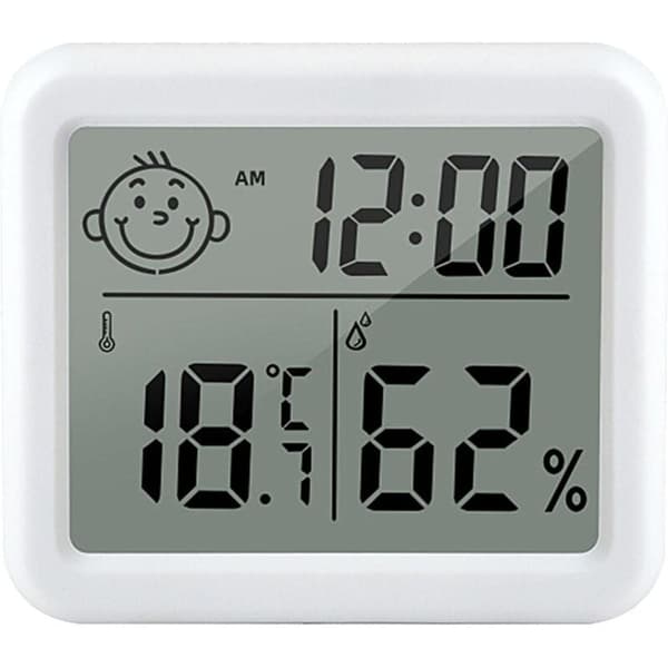 Digitalt Indendørs Hygrometer Termometer med LCD-display og Hukommelsesfunktion