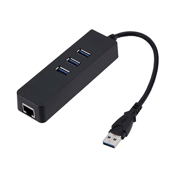 Usb3.0 Gigabit Ethernet-adapter 3 porter Usb til Rj45 Lan-nettverkskort for stasjonær PC