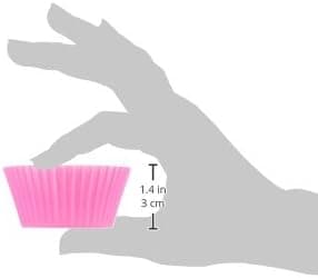 12-pack återanvändbara bakformar i silikon, muffinsformar, non-stick