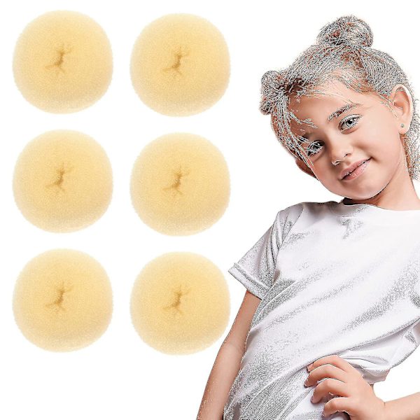 6 st Donut Hårbulle Maker För Barn, Balettbulle Maker Hårbulle Maker För Vuxna Enkla Bulle Hårbulle Maker