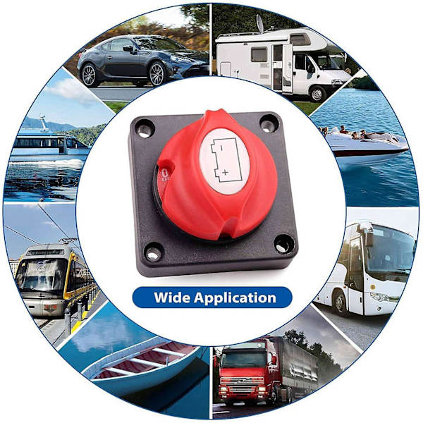 2x Batteri Afbryder Afbryder Hovedafbryder 12v 24v 48v