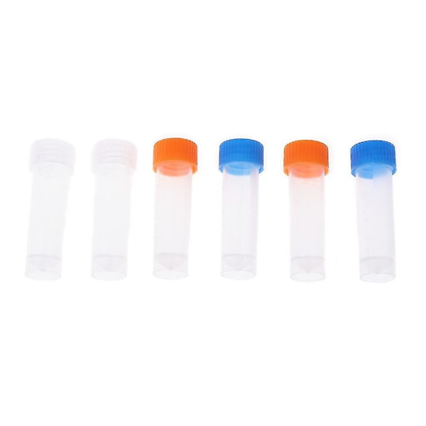 6pcs 5ml Centrifuge Tubes With Cap Sample Analysis Experiment For Frozen Storage