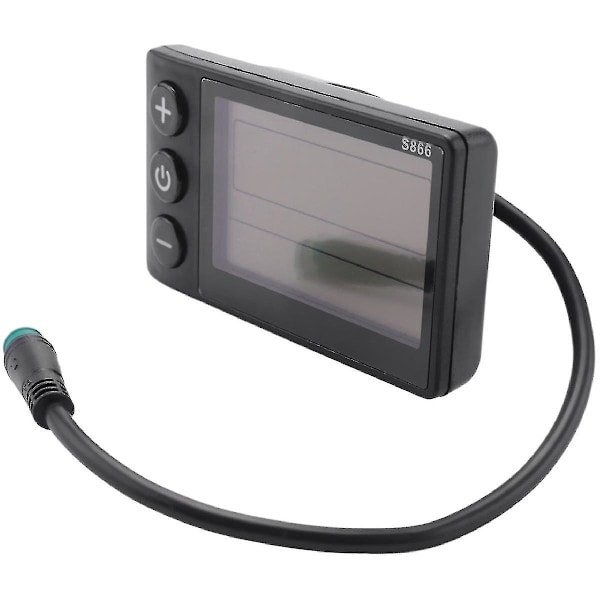 Elektrisk cykeldisplay 24v/36v/48v Vattentät Lcd-display S866 Controller Panel Dashboard För Ele