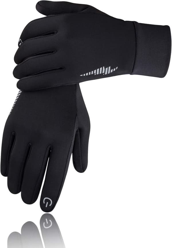 Vinter Touchscreen Handsker (XL Sort) - Handsker til Koldt Vejr til Kørsel/Løb