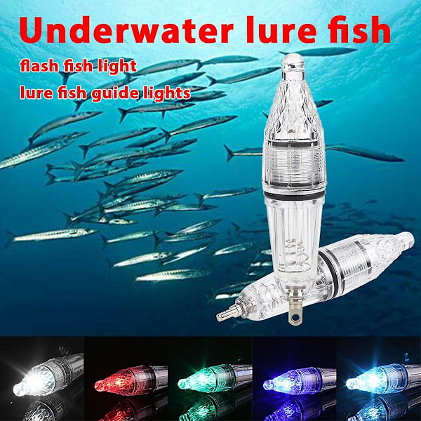 5 stk LED Blinkende Lokkelys Mini Deep Drop Under vann Lys Fiske Lokke LED Lampe Fiske Lys Natt F