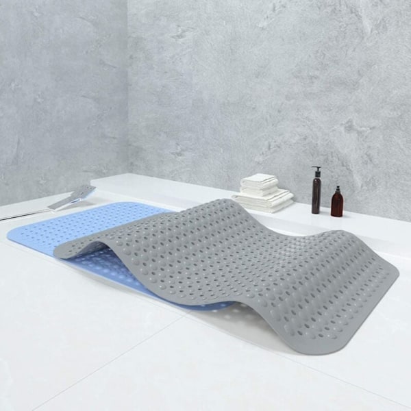 Rektangulær brusemåtte stort badeværelse skridsikker måtte husholdnings brusebad badeværelsesmåtte toilet gulvmåtte PVC fodmassage badekar måtte-8858cm