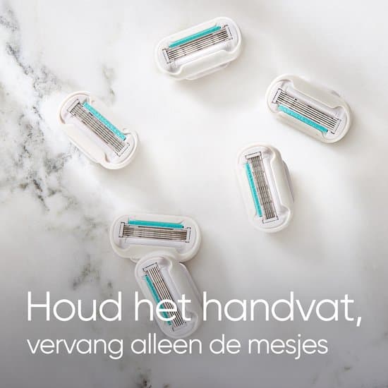 Smooth Sensitive Rakbladsrefiller för kvinnor, 5-blad med Aloe Vera-smörjning, 10-pack