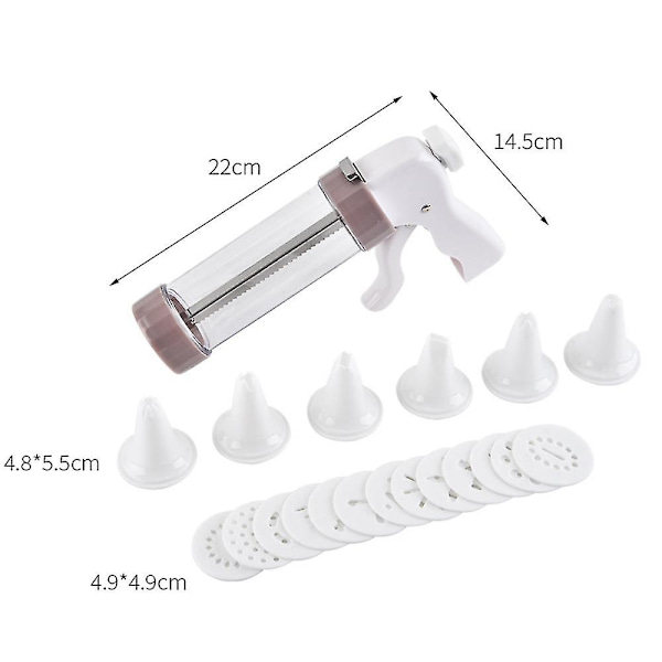 Kjeks Biscuit Ekstruder Kake Making Gun Pumpe Press Maskin Husholdning Baking Tool