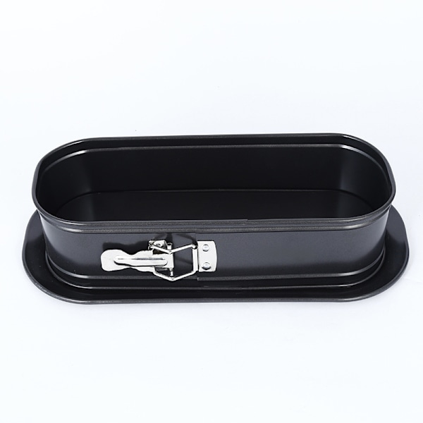 31,5 cm lang oval springform pande, non-stick springform bagepande ostekakepande med aftagelig bund, hurtig udløsning