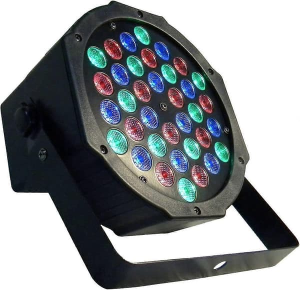 36W RGB projektør med lydsensor, farvet lys