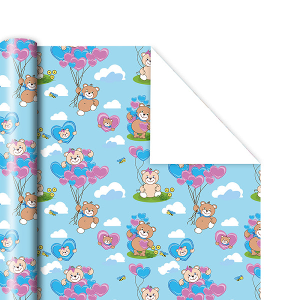 10 ark presentpapper med 5 olika mönster Presentpapper Platta ark - Presentpapper för män Pojke - Födelsedagspresentinslagning