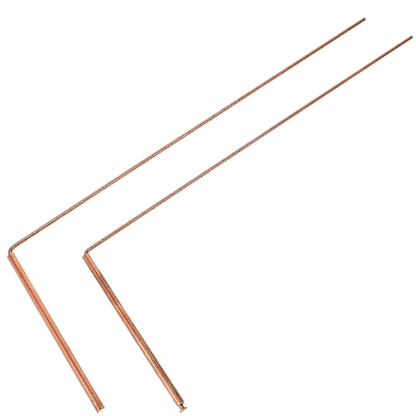 2 st Dowsing Rod Mässing Dowsing Rod Bärbar Divining Probe Rod Bärbar Probing Rod