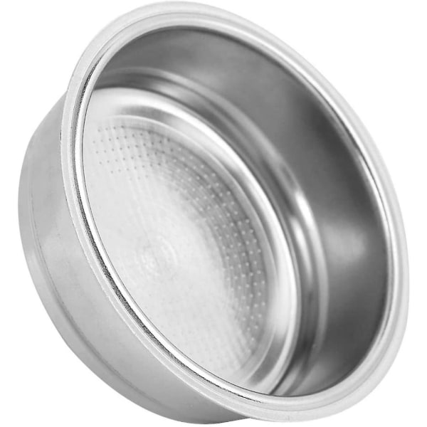 51mm rustfrit kaffefilter i rustfrit stål, enkeltlags kaffemaskinefilter, der passer til Delonghi