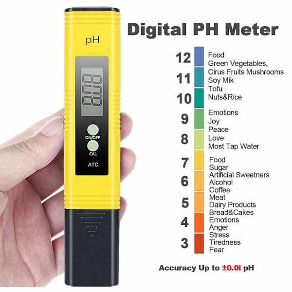 Digital,  Meter, 0.01 Upplösning  Temperatur 4 i 1 Set för Dricksvatten, Hydroponics Akvarium, Simning