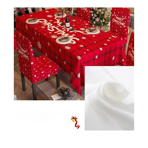 Julduk och Stolsöverdrag för Kök Matrum, Set med 3 st Stolsryggsöverdrag Juldekorationer Present