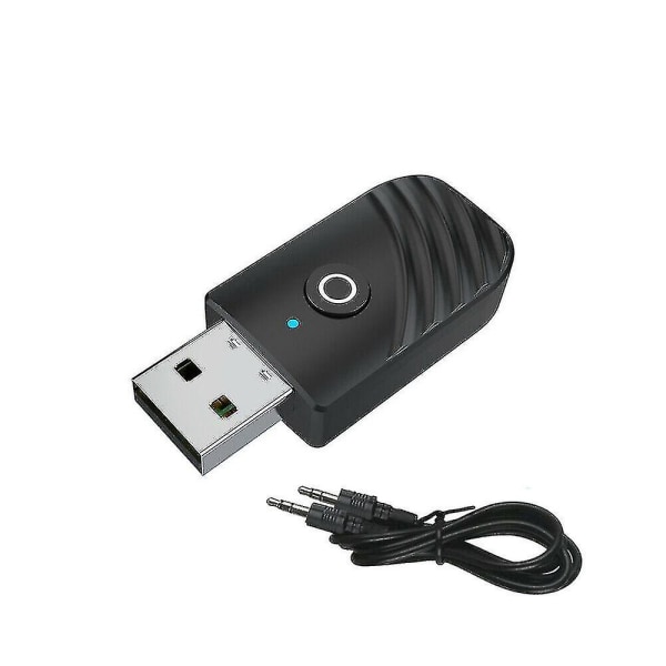 Trådløs USB Bluetooth 5.0 Audio Sender Mottaker 3-i-1 Adapter for PC TV Bil