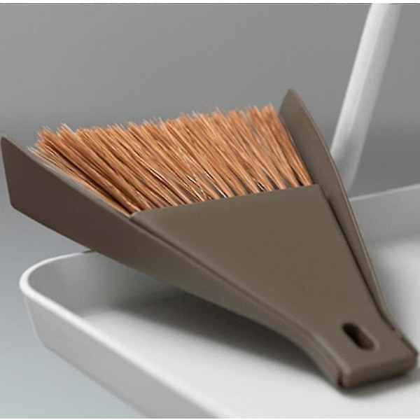 1 sett mini støvbrett visp kost rengjøring overflate universal verktøy for skrivebord bord tastatur netbook hendig rengjøringsmiddel (kaffe1stk)