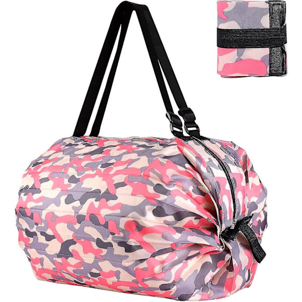 Letvægts indkøbsposer Tote Bag Nylon Foldbar Sort Strandtaske Med