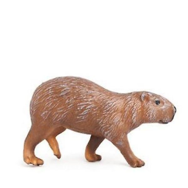 Simuleringsleksak för barn, modell av vilddjuret capybara, statisk solid plast, typ C