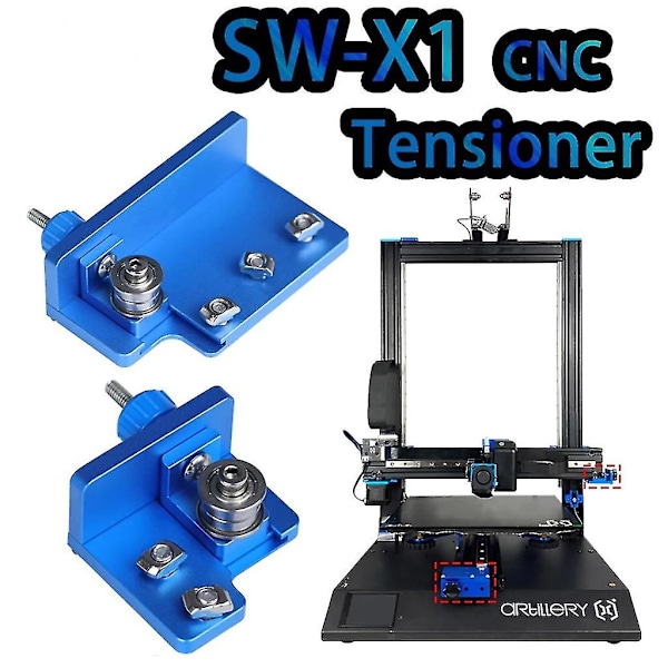 3D-skriver for Sidewinder X1 X2 beltestrammer X-akse Y-akse beltestrammer svart svart