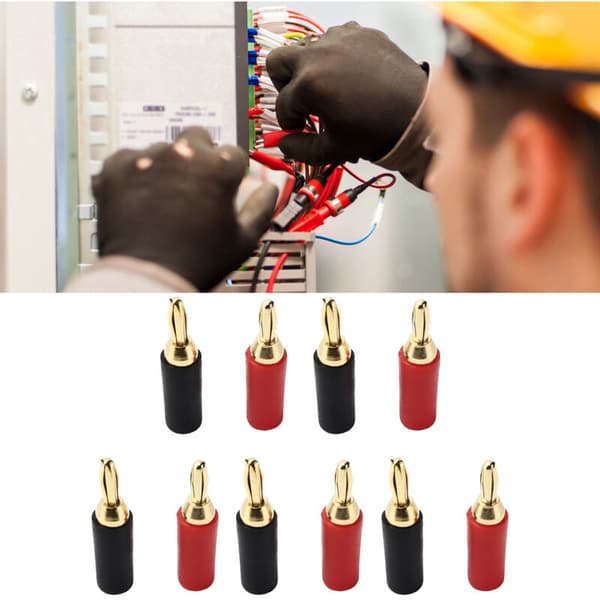 5 par (10 stk) 2,5 mm bananplugger