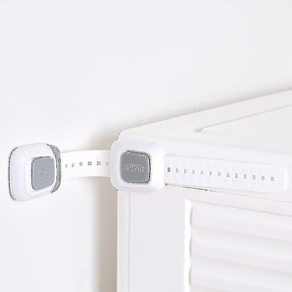 Baby Proofing Lim Adhesive Inga Borrmöbler Väggförankringssäkerhetsremmar 4-pack Cy) Y -t