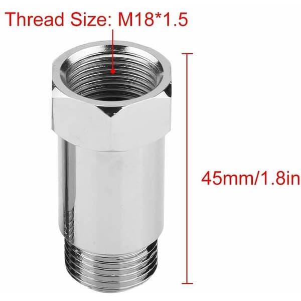 2 stk 45mm M18 1.5 Oksygensensor Sjekk Motorlys Eliminator Adapter O2+Oksygensensor ...