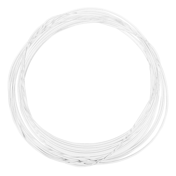 1 st 3m optisk fiberkabel optisk fiber solid transparent ljusemitterande fiber MMA-material (vit 2,55 mm)