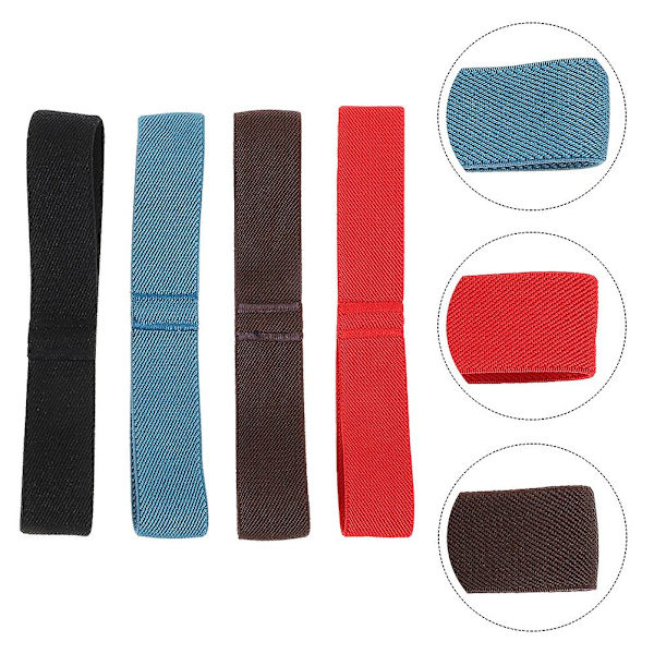 6 stk. Bento Box-stropper, Elastiske frokostboksstropper i nylon, Elastiske frokostboksstropper