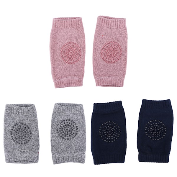 Par Baby Knäskydd Kammad Bomull Unisex Spädbarn Krypande Halkfria Knäskydd Knäskydd 0.1