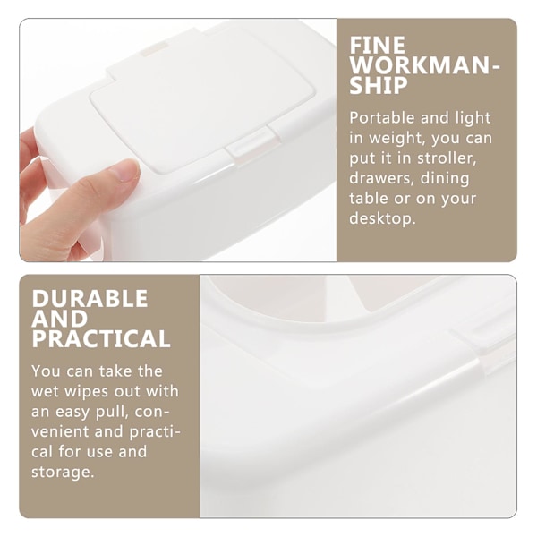 Husholdningsservietter Holder Servietter Dispenser Box med låg Servietter Box til Stue