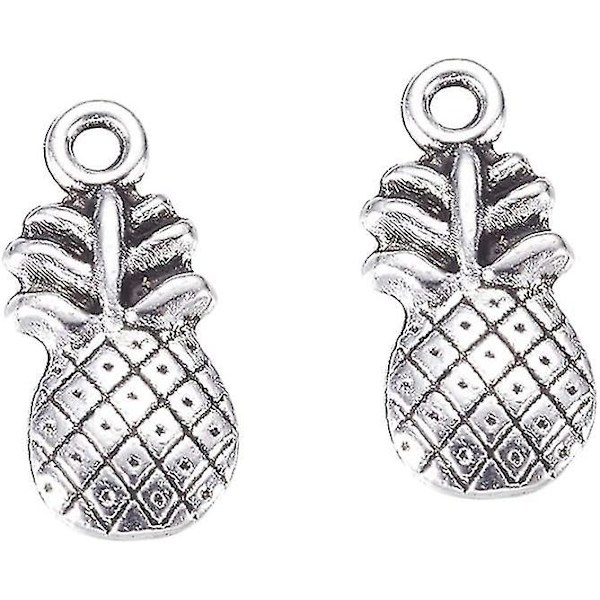 50 kpl Ananasriipuksia Charms Hopea Hedelmähelmet Charms Diy Craft Korujenvalmistus