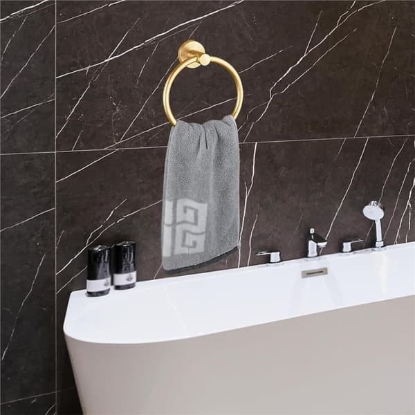Håndklering - Rund moderne håndkleholder - 14,5 cm