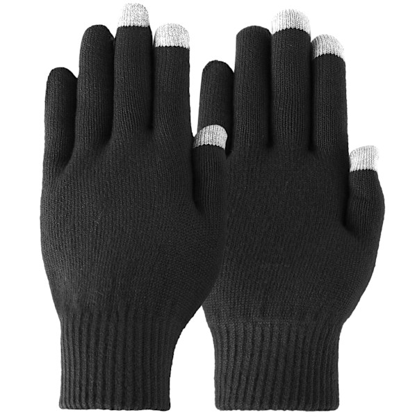 Touch Gloves Touch Screen Knit Gloves Pair Keep your fingers toasty while allowing access to all of your device's functions