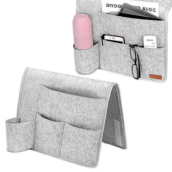 Felt Bedside Storage Bag Water Bottle Holder Suitable For Family Bed Rail Sofa Bunk Bed Storage Bag Hanging Bag