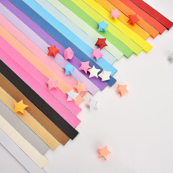 1080 kpl DIY-tähtipaperia, tähtiorigamia, paperitaittostähtipaperia, origamitähtipaperia