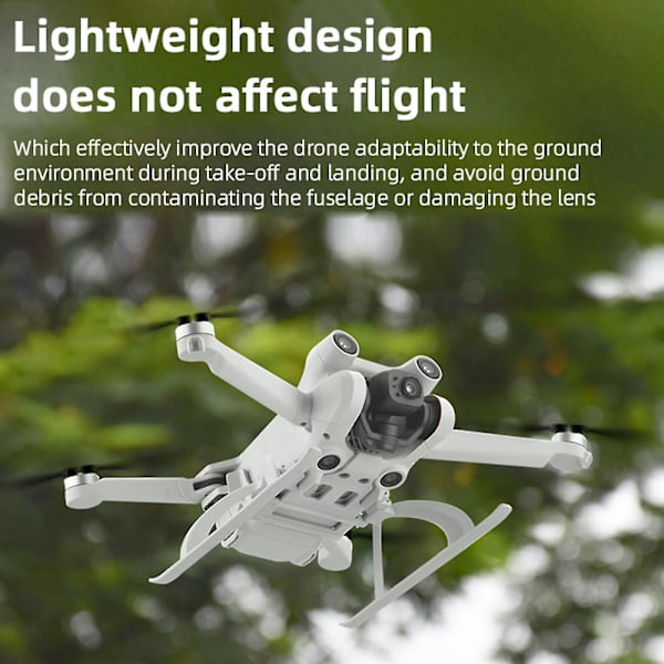 1 stk. landingstel Rc droner højdeforlænger booster stativ passer til Mini 3 Pro