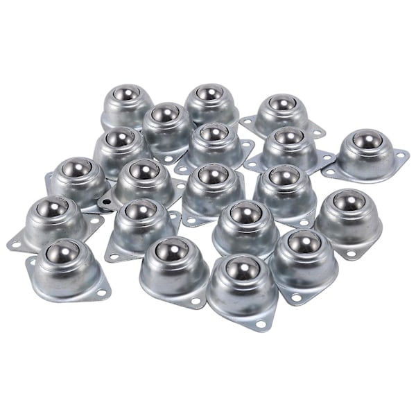 20pcs Metal Steel Swivel Ball Caster Wheel Car Robot Universal Eye Round Wheel For Machinery Trolle