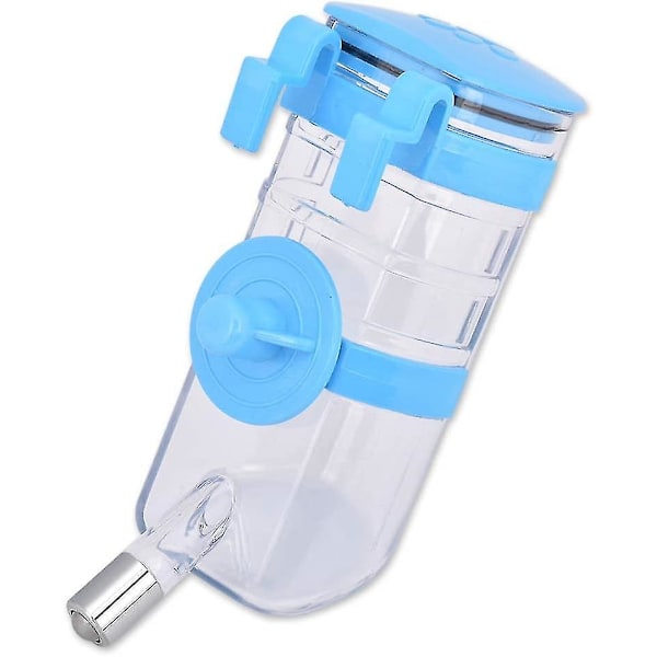 Distinkt stil Kanin Vattenflaska Ingen Dropp 350ml/12oz Hundbur Vatten Dispenser Hängande Husdjursbur Vattenflaskor - Blå
