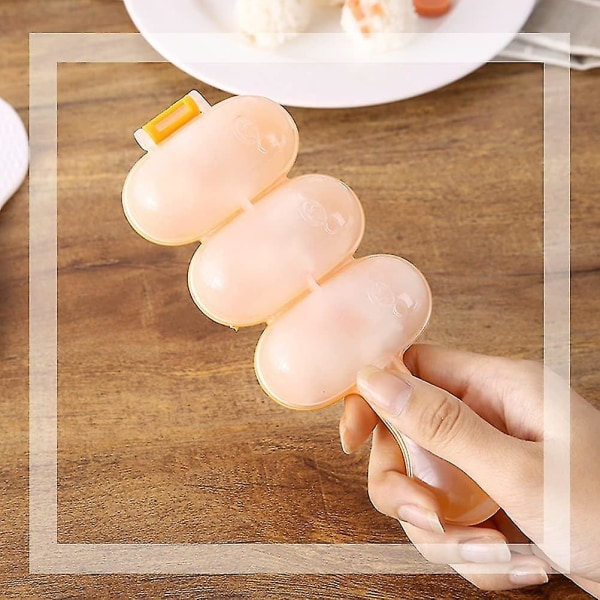 Kök Form Verktyg Diy Risboll Form 3 Jämnt Risboll Form Sushi Rulle Gör Kit