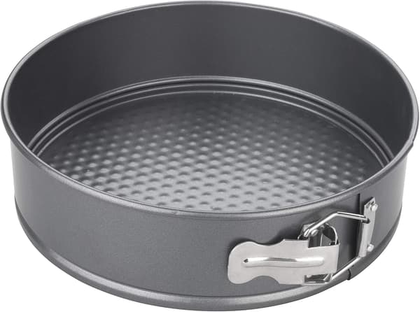 Springform kakeform non-stick karbonstål med avtagbar bunn for ostekaker, kaker og paier, grå, 9 tommer