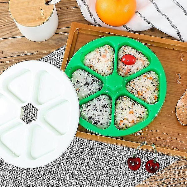 2 stk. 6 i 1 Sushi Trekant Onigiri Bento Box Form