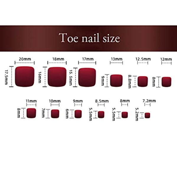 Glossy Pink Tånegle Tryk På Negle Nude Firkantet Pedicure Falske Fodnegl Glitter Pailletter Akryl Falske Tånegl Tips til Kvinder og Piger