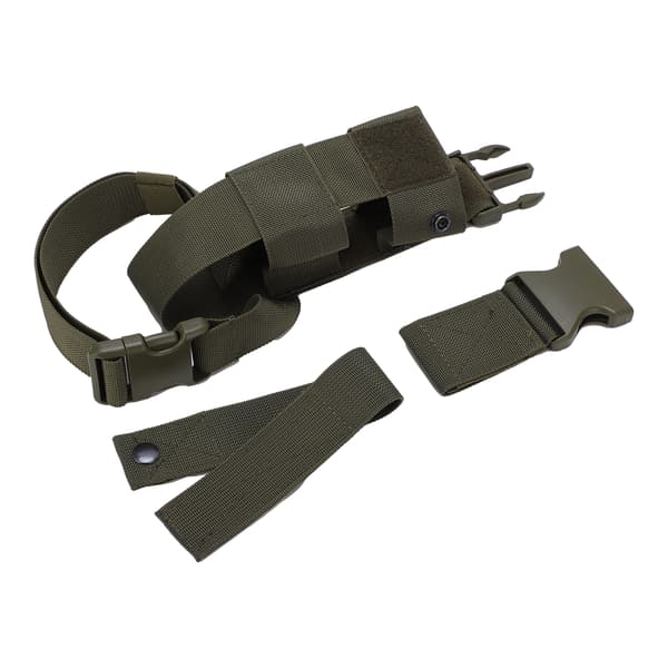 Vandflaskeholder med Molle-system, multifunktionel til udendørs camping og vandring, grøn