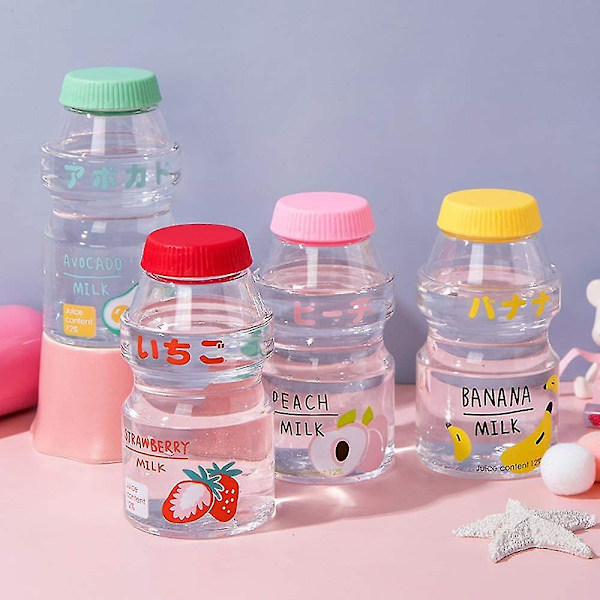 Send Matching Straps Plastik Vandflaske Tour Drikkeflaske Yakult Form Sød Kawaii