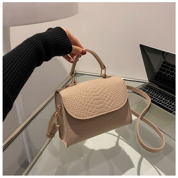 Naisten trendikkäät käsilaukut Retro Designer Luxury Square Crossbody -laukut Khaki